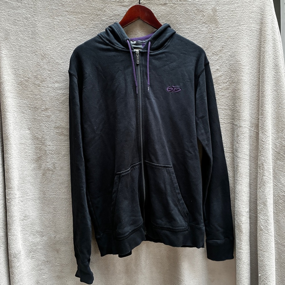 Nike 6.0 Zip-Up Hoodie – Black & Purple – Size L – Skate Surf BMX Streetwear